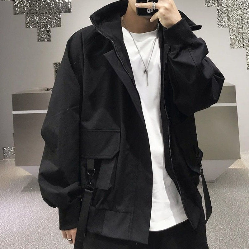 QWEEK Harajuku Hooded Jacket